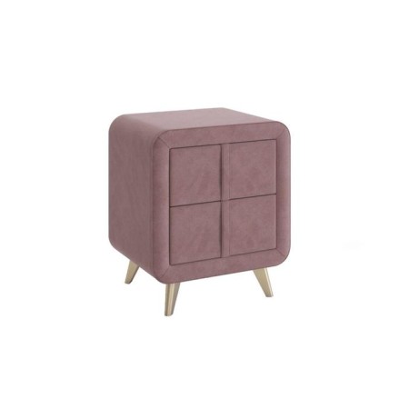 Bedside table SOFO-2 480x370x580 velor powder