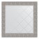 Mirror with engraving in the baguette frame, silver coinage 90 mm, 86x86 cm