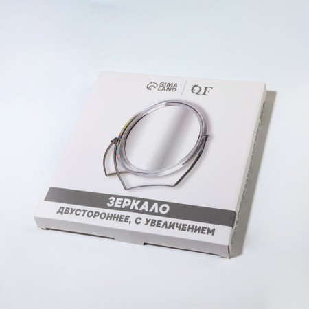 Mirror of a desktop “circle”, on a stand, bilateral, with an increase, D mirror surface 12.5 cm, the color is transparent-4