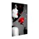 Carty clock wall-mounted interior "Girl with a red rose", silent, 35 x 60 cm