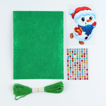 New Year's set for creativity. Fetra toy "New Year! Snowman "-2