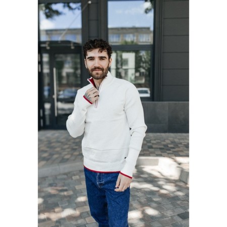 Jumper male ise, size 52, white color-1