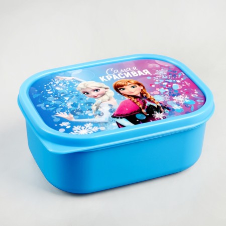 Lunch box, rectangular, 500 ml "most beautiful", cold heart-3