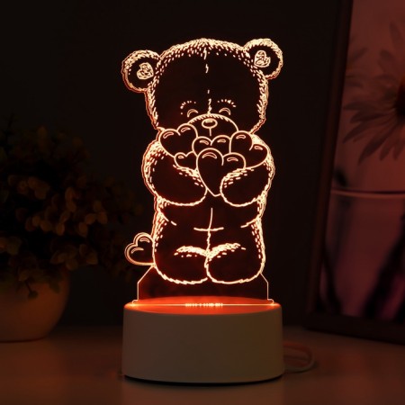 Light "Mishutka" Led RGB from the network 9.5x9.5x16 cm Risalux-4