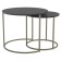 A set of two coffee tables "Leslie", 810 × 610 × 500 mm, color black marble / titanium