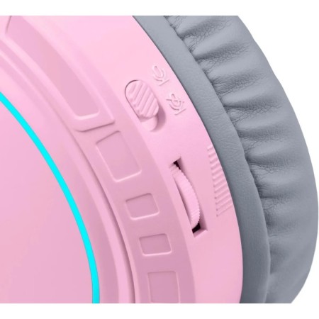 Redragon Mento, game, microphone headphones, 3.5 mm, 1.8m, pink-2