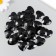 Decor for creativity plastic "Rhinestones Heart. Midnight" set 30 pcs 2.5x2.5 cm