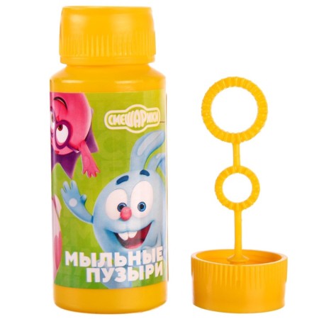 Soap bubbles, (set15 pieces) Smeshariki, crumbs, 95 ml