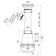 Siphon for sipi "Ani Plast" grotto A1000, 1 1/2 "x40 mm, with a stainless steel with a grate d = 70 mm, with a challenge