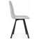 Stool on a metal frame chilli metal/velor, black/light gray 43.5x50x87.5 cm