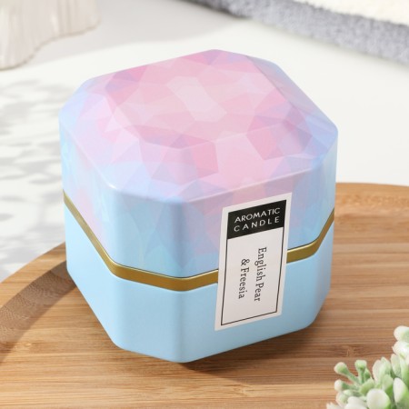 Aromatic candle in the Bank "Aromatic Candle", English pear and freesia, big-3