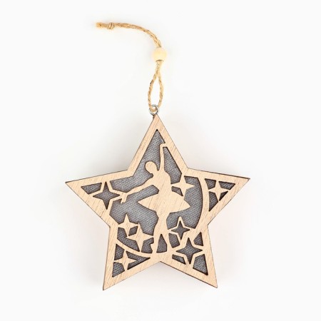 Suspension on a Christmas tree with the light "Ballerina", 11.5 x 11 cm-2