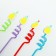 Pineapple cocktail tubes, set, 4 pcs., Mix color