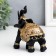 Polystone souvenir "Black Elephant in the Golden Rich Propon" MIX 14x6x12.6 cm