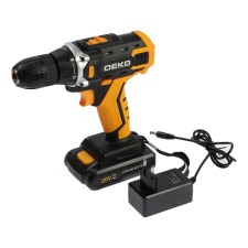 Дрель-шуруповерт DEKO Banger 20V, 20 В, 1.5 Ач, Li-Ion, 350/1350 об/мин, 42 Нм