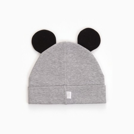 Baby hat, color gray-melange, size 52-54-2