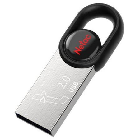 NETAC 64GB UM2 NT03UM2N-064G-20G-20BK USB2.0 Silver/Black flash drive-1