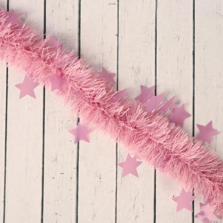Tinsel "spark" stars, d-6 cm, 200 cm, mix-2