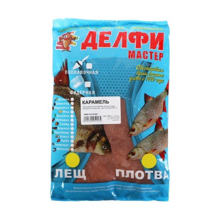 Bait DELFI "Master", summer (new formula), bream, caramel, red, 800 g