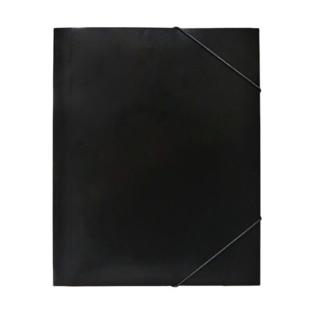 A4, 500MKM, calligrata elastic band on elastic band, root of 25 mm, up to 230 sheets, embossing "sand", black-5