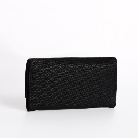 Women's wallet on the button, black color-1