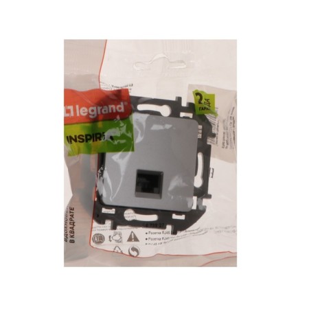 Information socket Legrand Inspiria, RJ 45, category 5e - UTP, aluminum-2