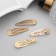 Invisibility for hair "openwork" (set of 6 pcs) Assorted, 5 cm, gold