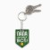 A wooden key keychain "Dad can do everything", 3.7 x 5 cm