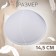 Cups for the bra “circle”, l (48), d = 14.5 cm, pair, white color