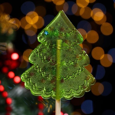 Caramel on a stick "Christmas tree Big", Zalenia, 55 g-1