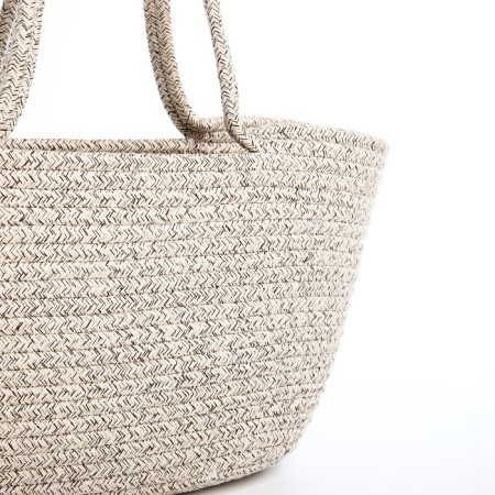 Bag-touut without fastening, gray color-2