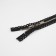 Metal zipper, No. 3, non -proceeding, automatic lock, 60 cm, black color/nickel