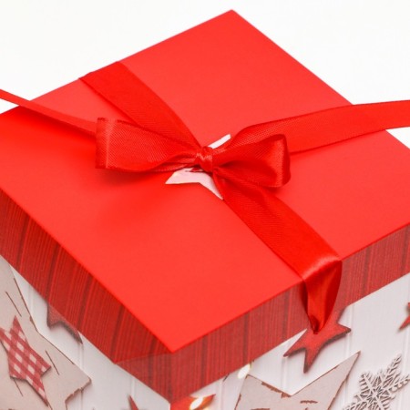 Self -assembly box "Stars New Year" 15 x 15 x 15 cm-2