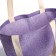 Hooper bag without fastening, from textiles, lilac color