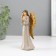 Polystone souvenir "Angel girl with golden wings" mix 4.5x8x15.5 cm