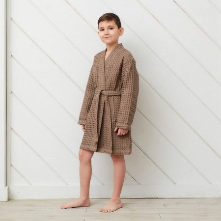 Waffel Baby Broke I "BOHO" size 30 (98-104 cm) Mokko color, 100% cotton 290 g/m2