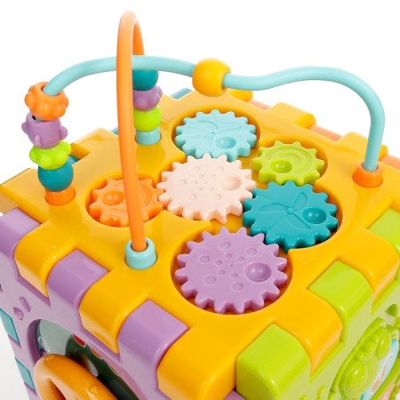 Developing toy "Logic Cube", light and sound effects-2