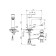 Mixer for the Ideal Standard Connect Air A7012AA sink, one -leaf, pour 125 mm, chrome 746131