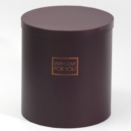 A set of round boxes 5 in 1, gift packaging, Panton 06, 15 x 15 x 15 - 23 x 23 25 cm-2