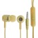 Headphones CB-52, wired, vacuum, microphone, 1 m, jack 3.5 mm, yellow