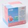Container for storing baby food 150 ml., With a spoon, pink color