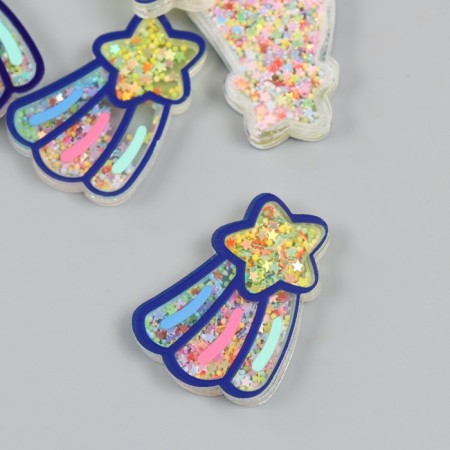 Shaker for the work of Acryl "Falling Star" with a glitter of 0.5x4.7x3.5 cm