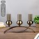 Climber Metal 3 Candles "Elegance" under the brass 15x42.5x8 cm