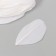 Decorative goose “white” in the shape of a sheet set 40 pcs h = 5-7 cm