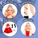 Doll model articular "Snow Patterns"