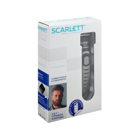 SCARLETT SC-HC63055 hair cutting machine, battery, 2 nozzles, black-7