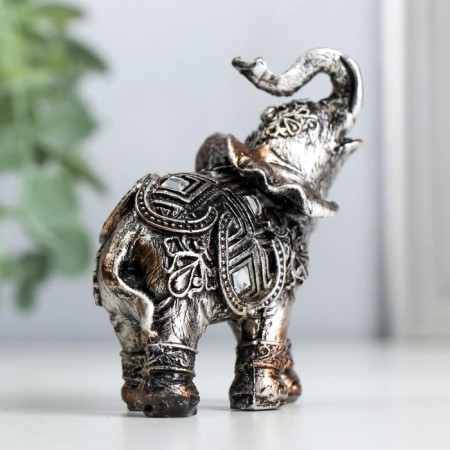 Polystone souvenir "Two Indian Elephants" set 2 pcs 8.3x7x3.5 cm-2