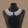 Collar sewing, guipyur, 23 × 7.5 cm, white color