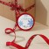 A satin decorative ribbon "garland", 1.5 cm × 5 m