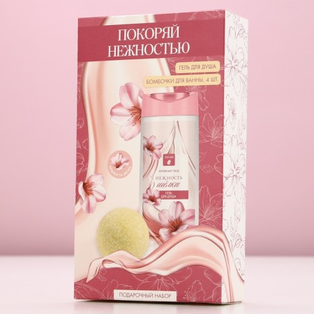 Gift set of cosmetics “Find the tenderness”, shower gel 250 ml and bath bombs 4 pcs, pure happiness-7